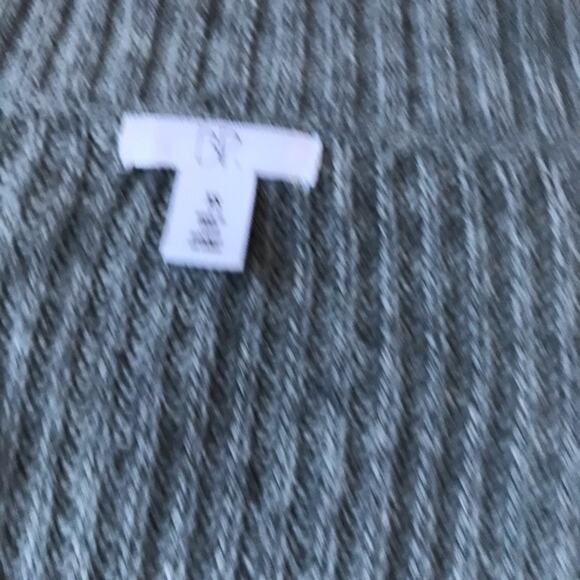 BP. Gray Knit Deep Plunging V-Neck Long Sleeve Sweater Women's Size XS - Picture 4 of 5